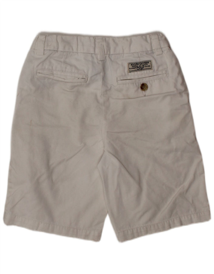 POLO RALPH LAUREN Chino-Shorts für Jungen, 6–7 Jahre, W22, weiße Baumwolle