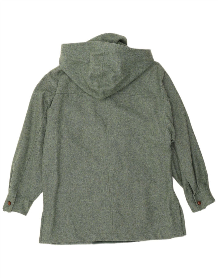 Neue Penny Damen-Utility-Jacke mit Kapuze IT 42 Mittelgrüne Wolle