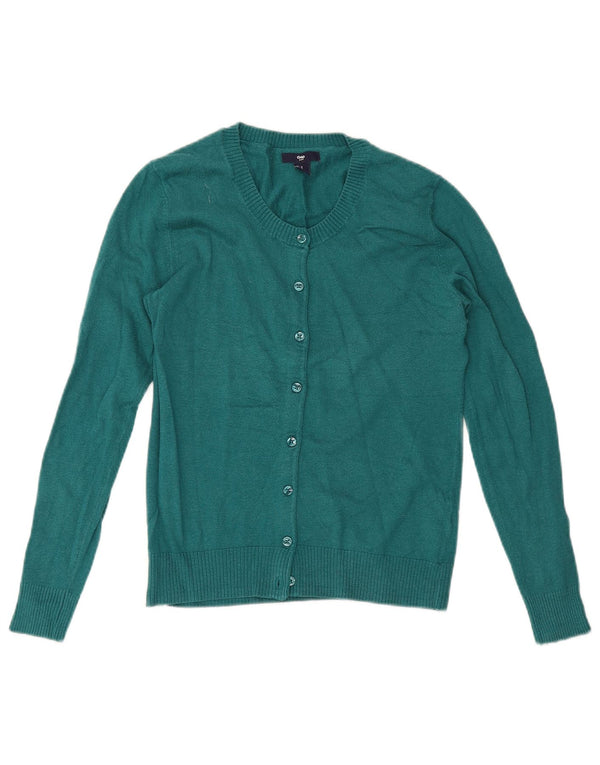 Gap Damen-Cardigan mit normaler Passform, Gr. 10, Größe S, Grün, Baumwolle