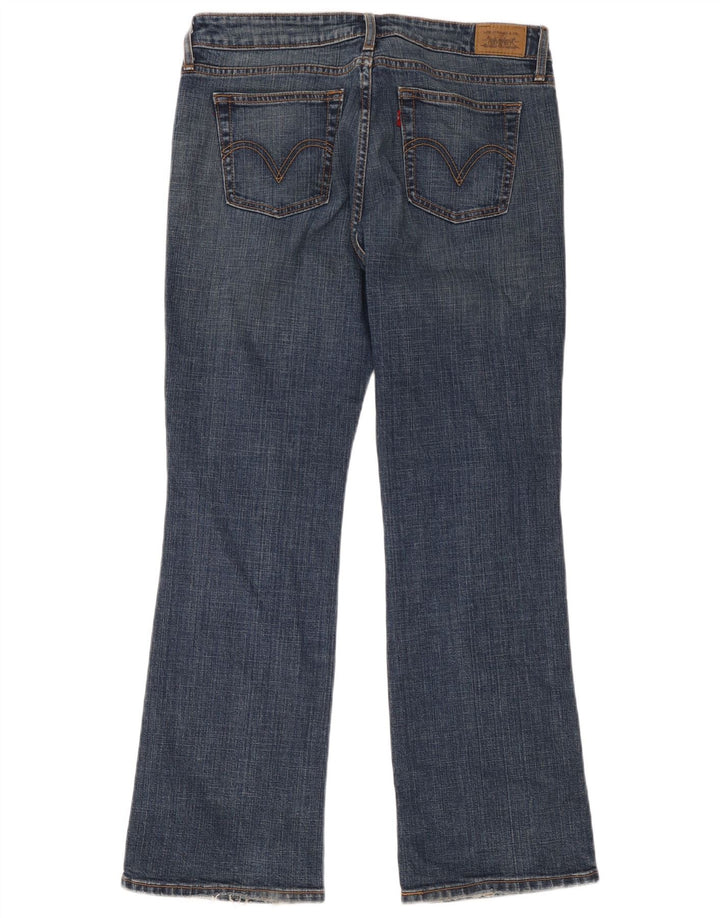 Levi's Damen 545 Low Bootcut Jeans US 12 Large W34 L31 Blaue Baumwolle