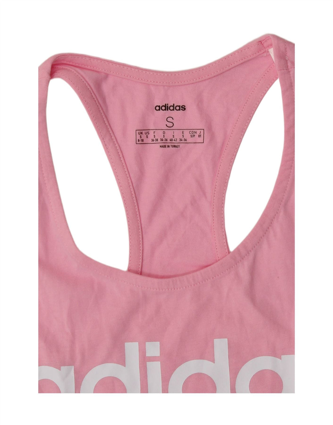 Adidas Damen Graphic Vest Top UK 8/10 Small Pink