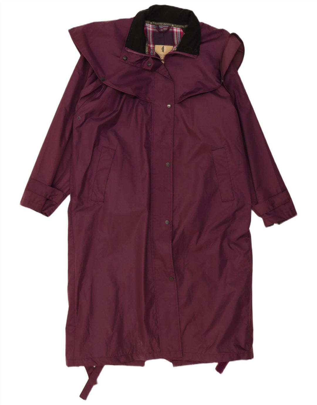 COUNTRY ESTATE Damen Übergroßer Capelet-Mantel UK 16 Large Lila Polyester