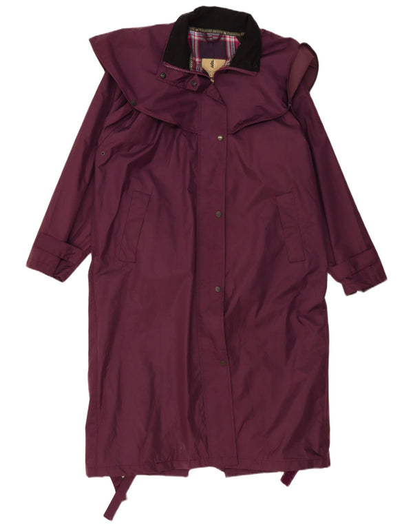 COUNTRY ESTATE Damen Übergroßer Capelet-Mantel UK 16 Large Lila Polyester