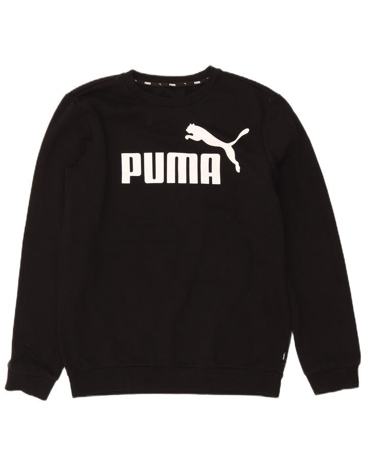 Puma Herren Grafik-Sweatshirt-Pullover, klein, schwarze Baumwolle