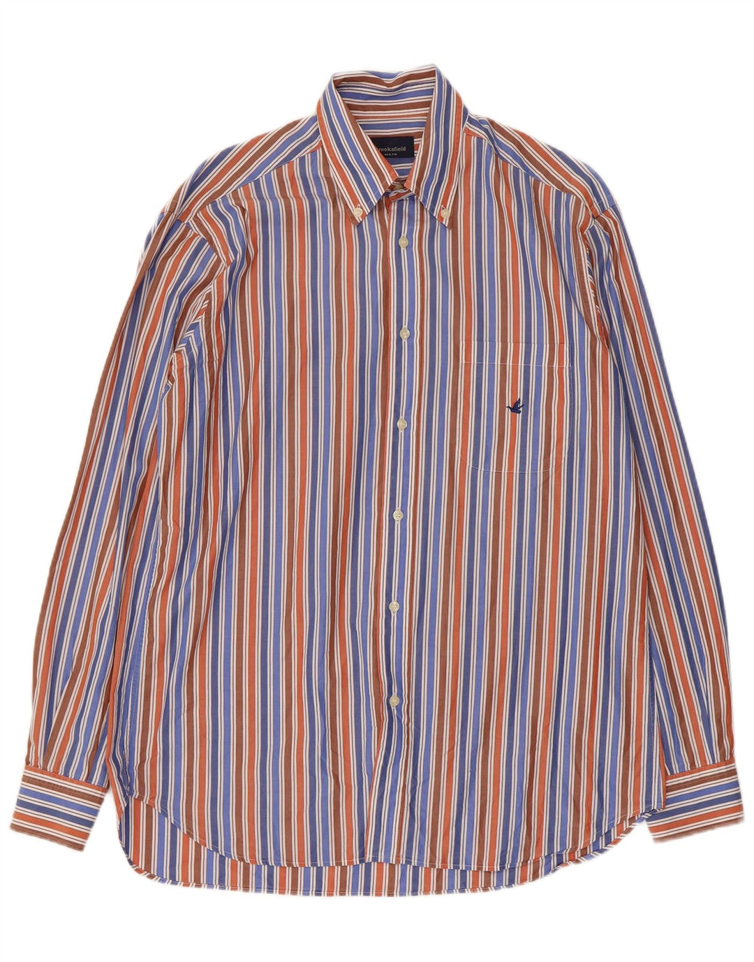 Brooksfield Herrenhemd Größe 41 Medium Mehrfarbig gestreift