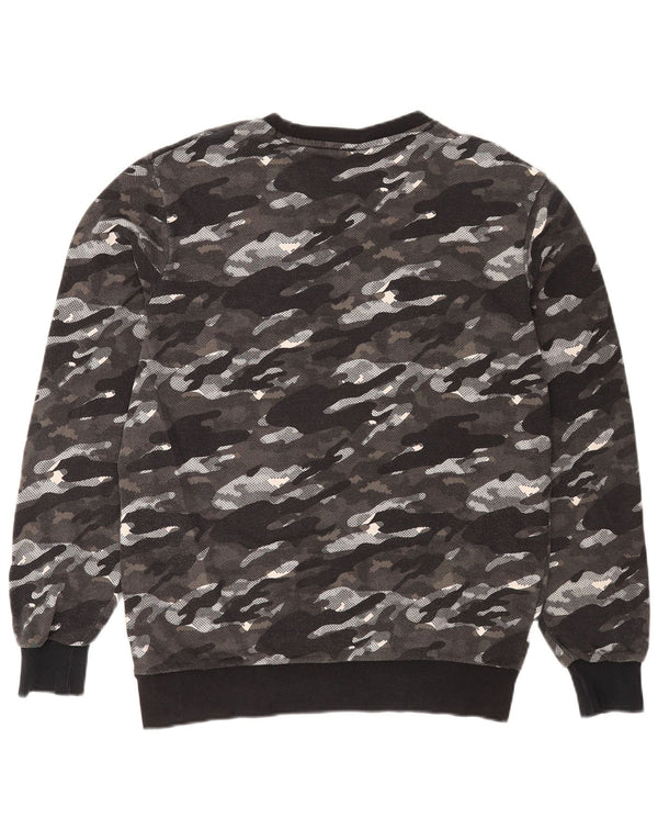 Puma Herren Grafik-Sweatshirt-Pullover Mittelgraue Tarnung
