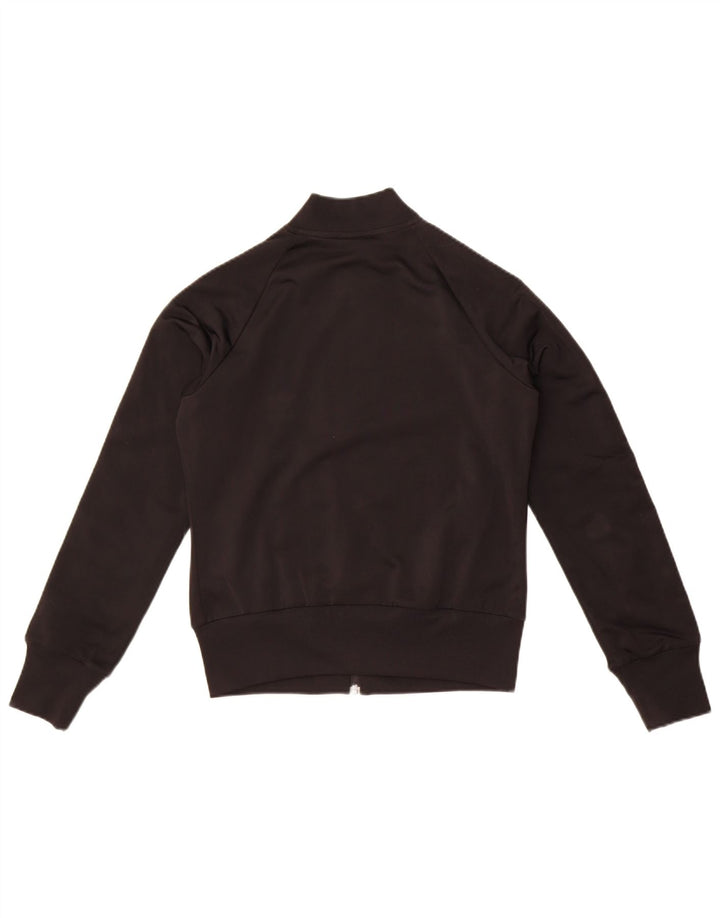 Adidas Damen Crop Trainingsanzug Top Jacke IT 44 Medium Schwarz Polyester