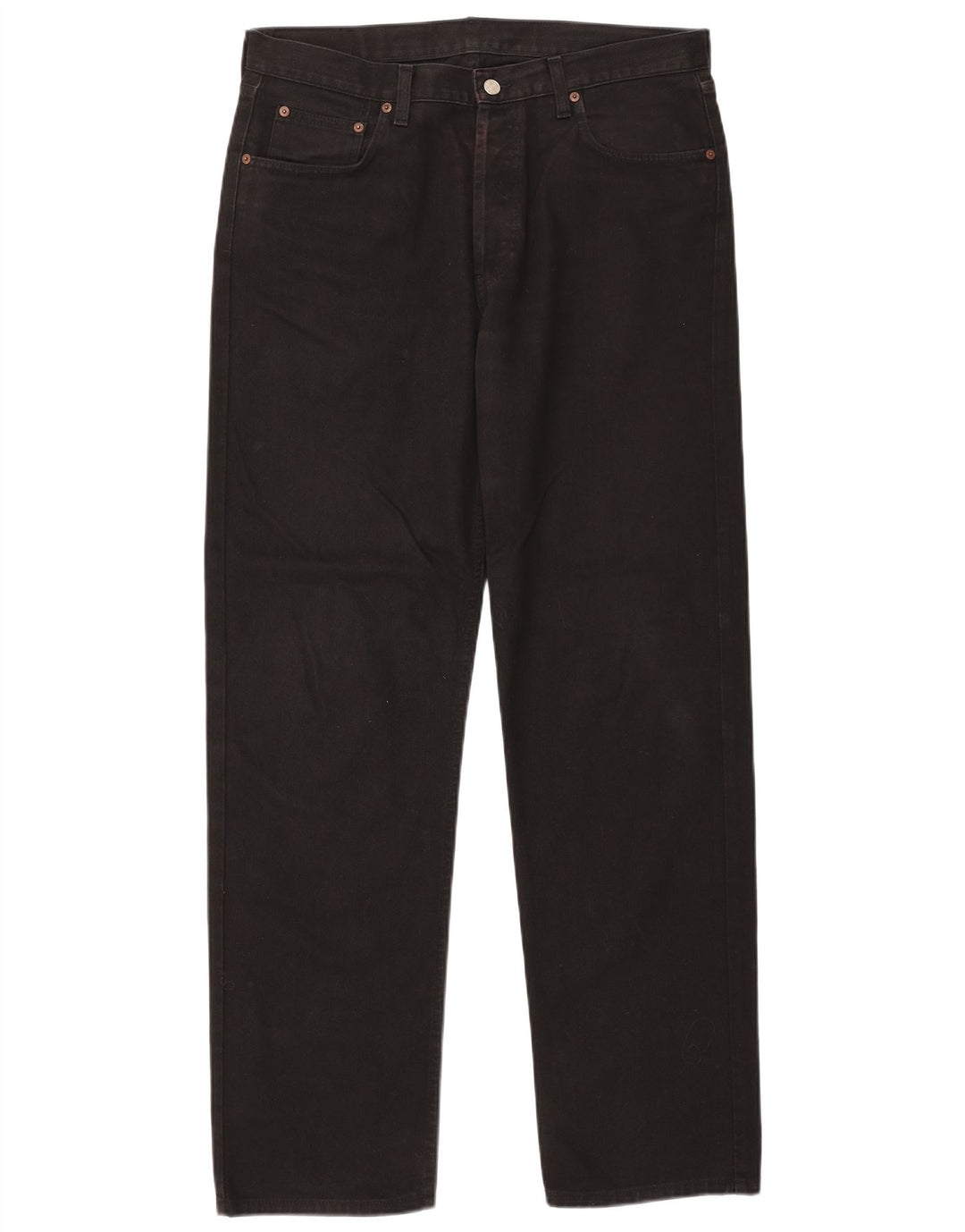 Rifle Damen Straight Jeans W36 L34 Schwarze Baumwolle