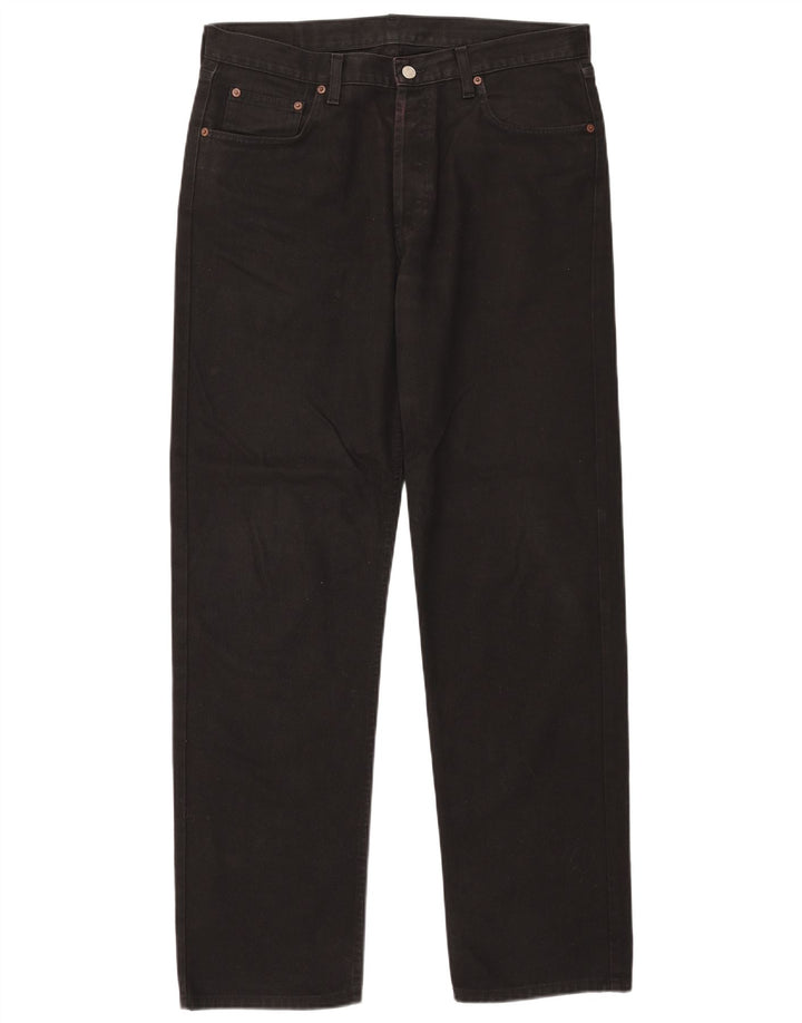 Rifle Damen Straight Jeans W36 L34 Schwarze Baumwolle