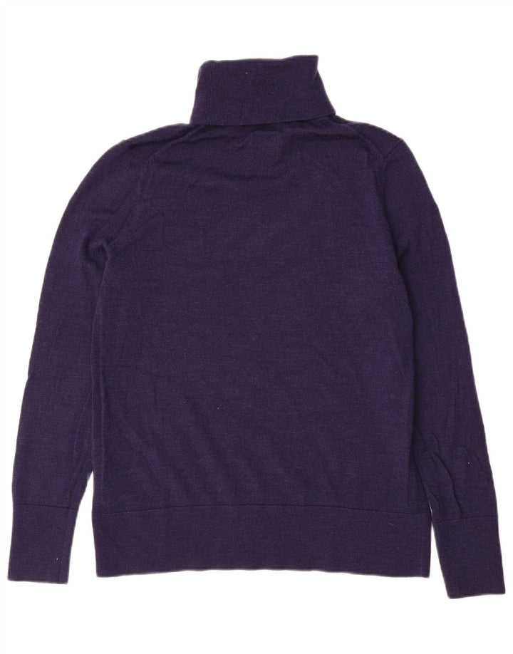 Gap Herren-Rollkragenpullover aus mittelblauer Wolle in Marineblau