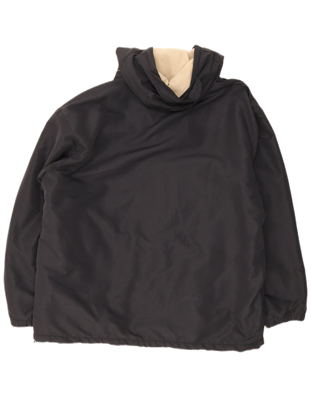 Kappa Herren-Jacke mit Kapuze, lockere Passform, wendbar, UK 40, Größe L, Schwarz, Polyester