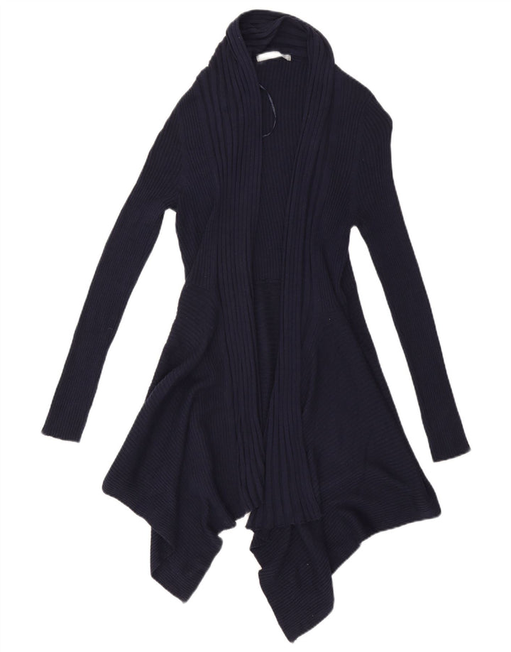 Marks & Spencer Damen Longline-Cardigan-Pullover UK 14 Medium Navy Blue