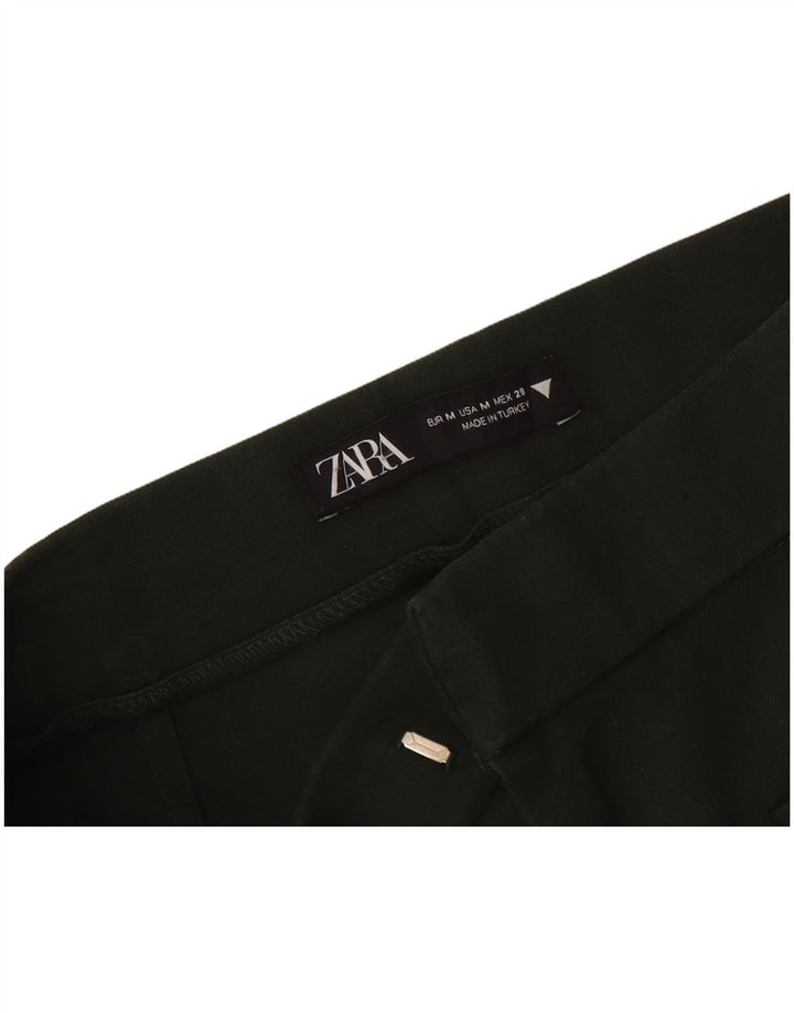 Zara Damen Bootcut-Hose, mittelgroß, W28, L25, Khaki