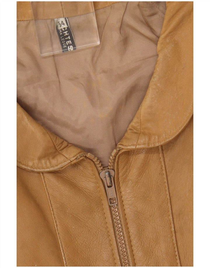 Vintage Herren Lederjacke UK 38 Mittelbraunes Leder