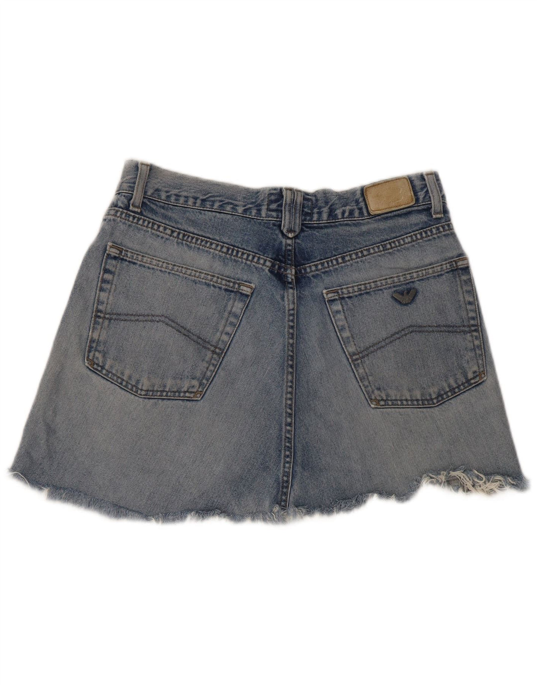 Armani Damen Mini-Jeansrock W30 Mittelblau