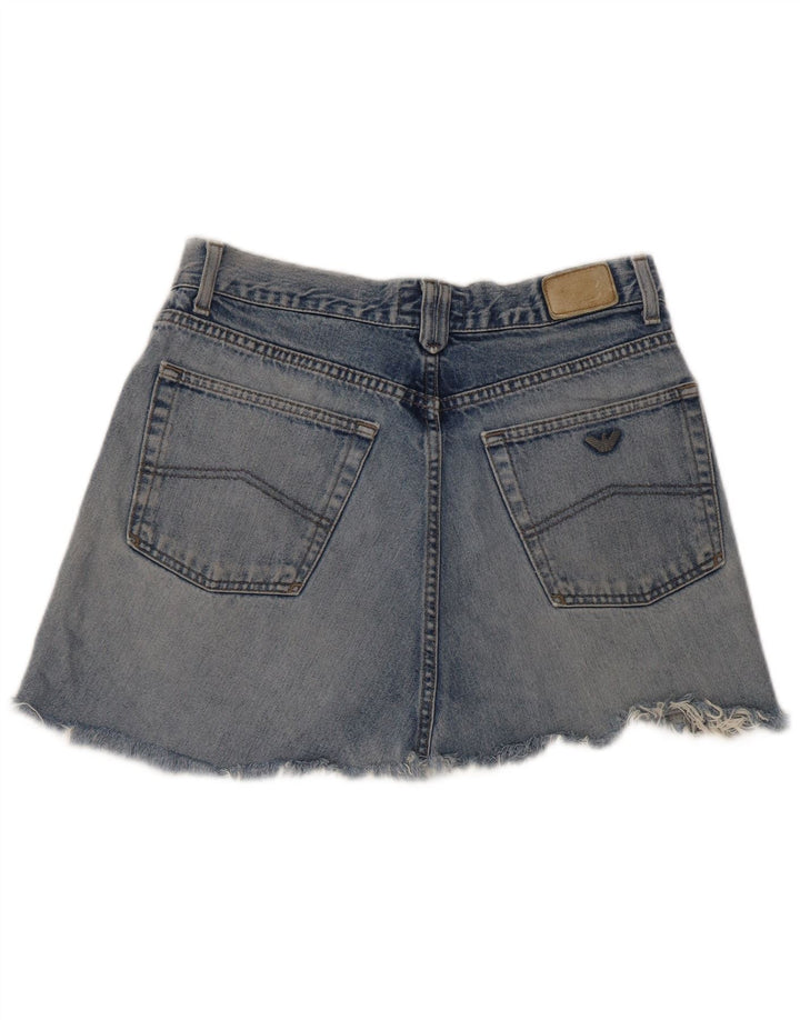 Armani Damen Mini-Jeansrock W30 Mittelblau