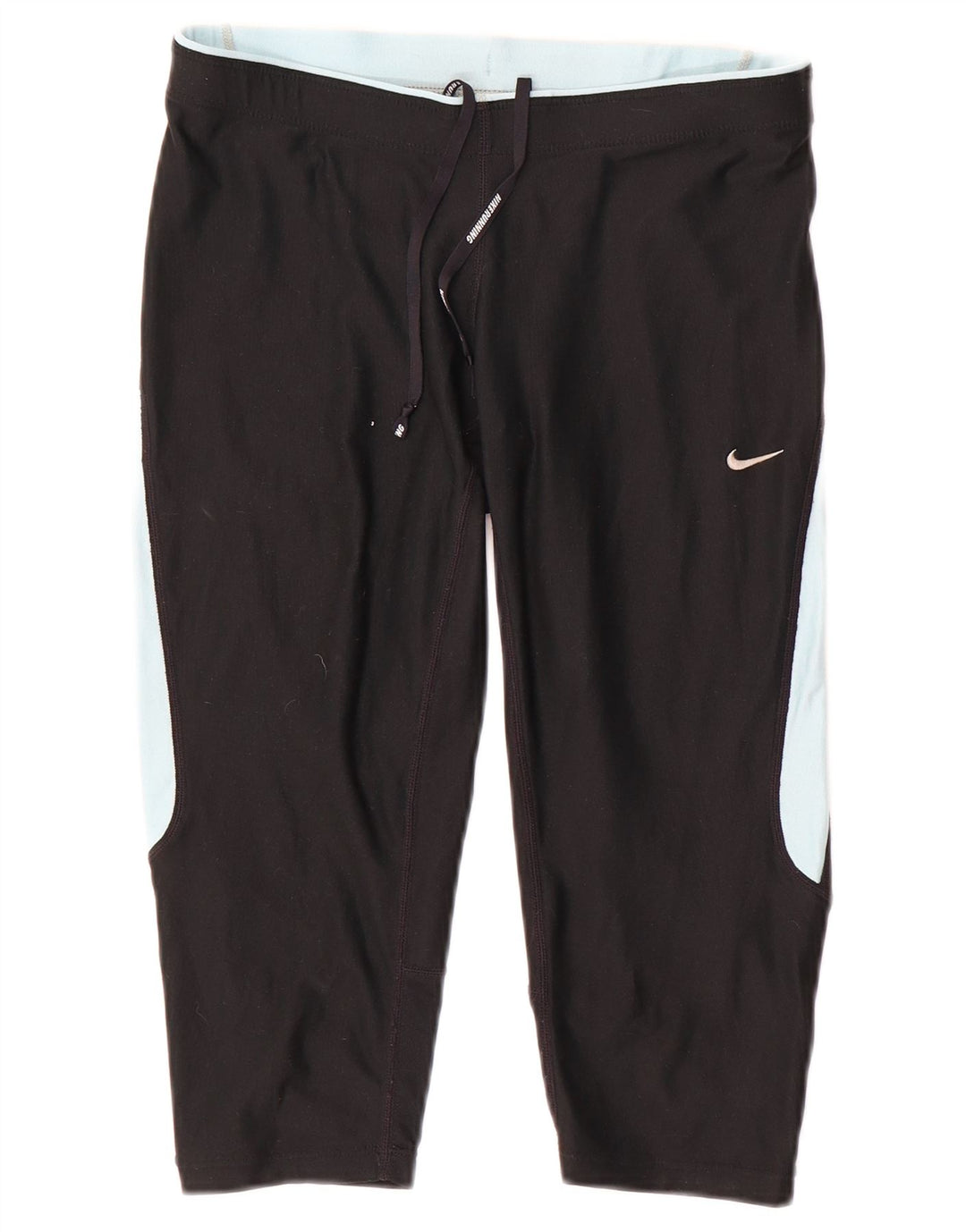 Nike Capri-Leggings für Damen, UK 10, Größe S, Schwarz, Farbblock