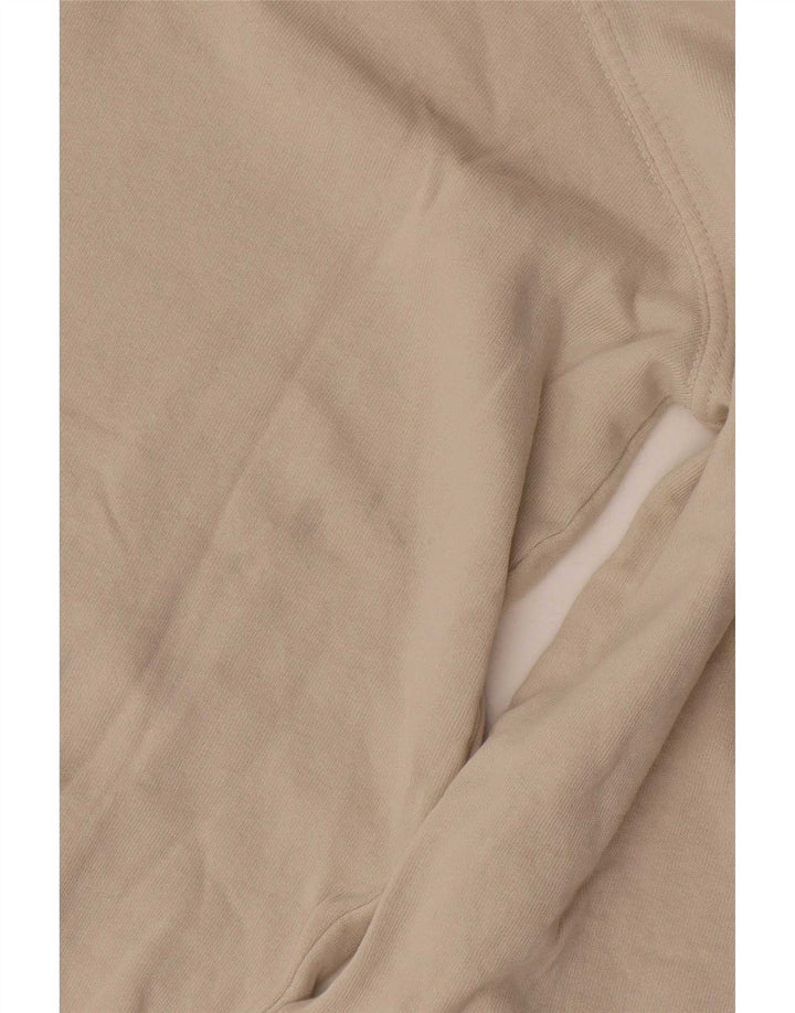 Zara Damen-Sweatshirt mit Grafik-Übergröße, Gr. 10, Größe S, Beige