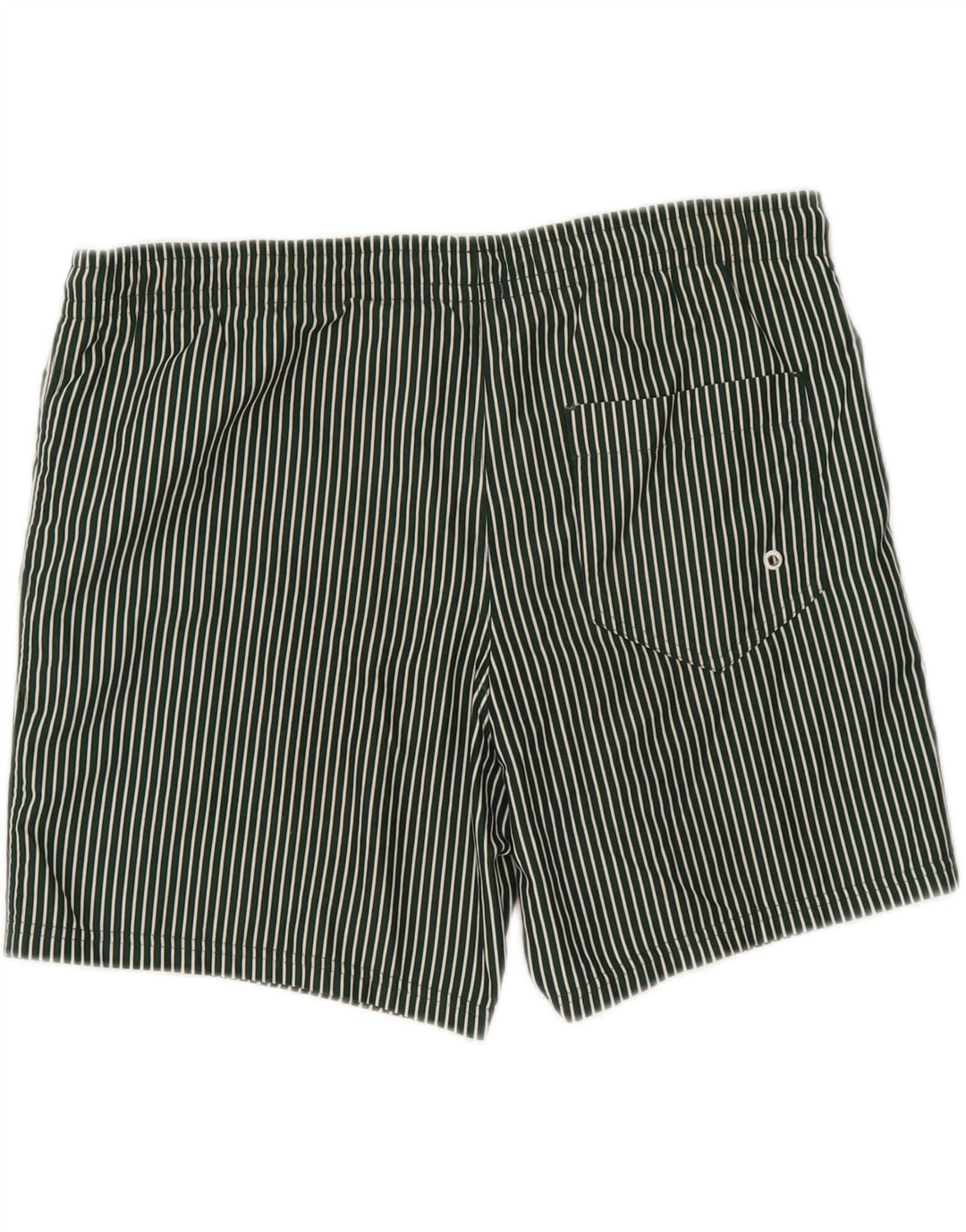 Benetton Herren-Badeshorts, groß, grün gestreift
