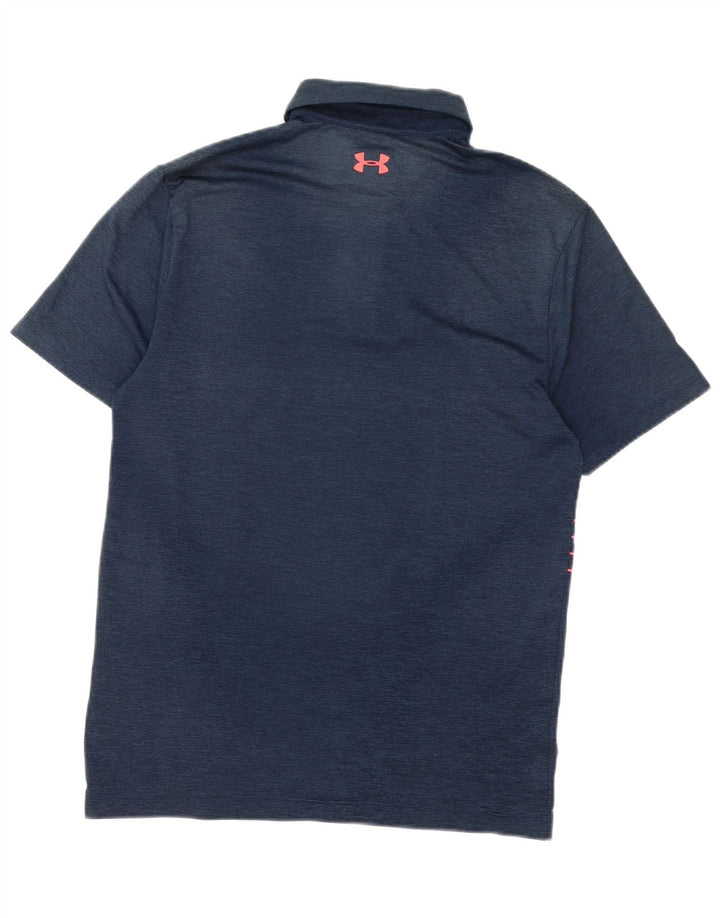 Under Armour Herren Poloshirt Small Marineblau gestreift