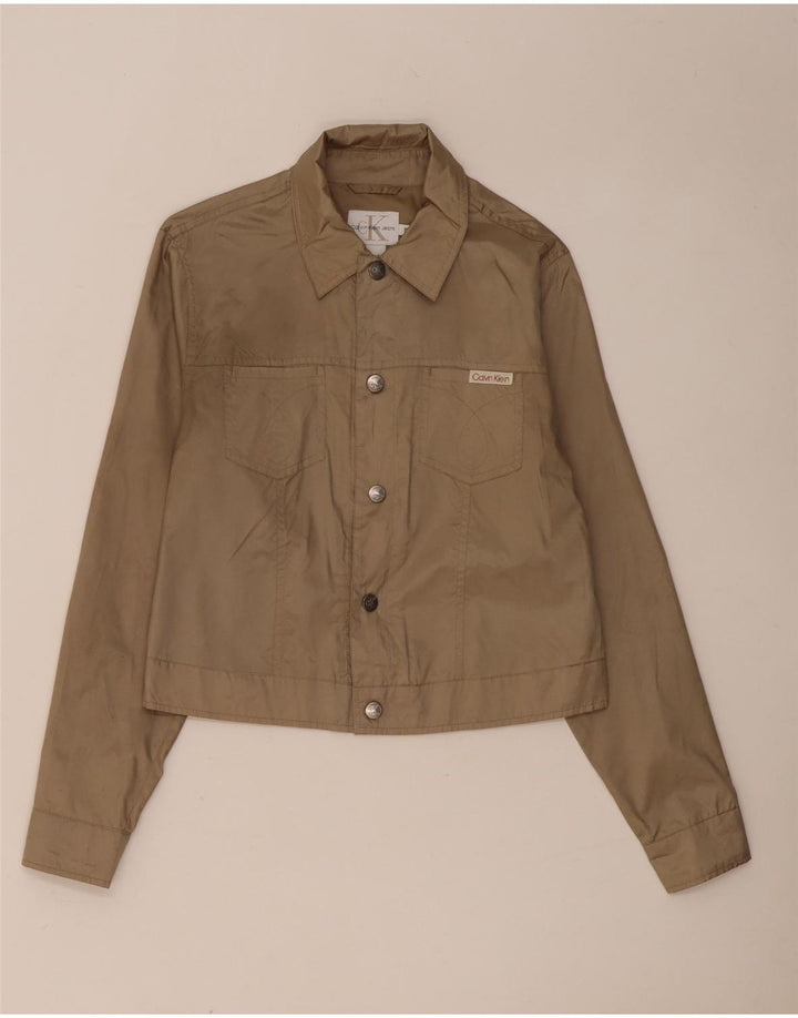 Calvin Klein Jeans Herren Bomberjacke Small Beige Polyester