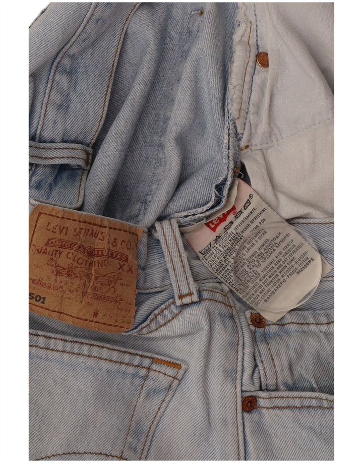 Levi's Herren 501 Straight Jeans W34 L35 Blaue Baumwolle