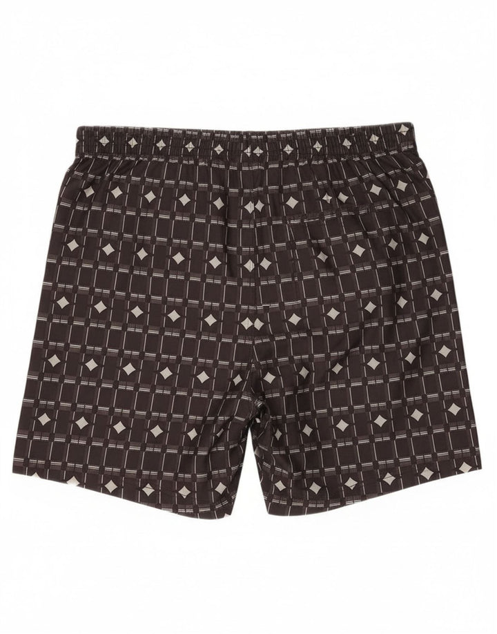 Nike Herren-Badeshorts, groß, braun, geometrisch, Polyester