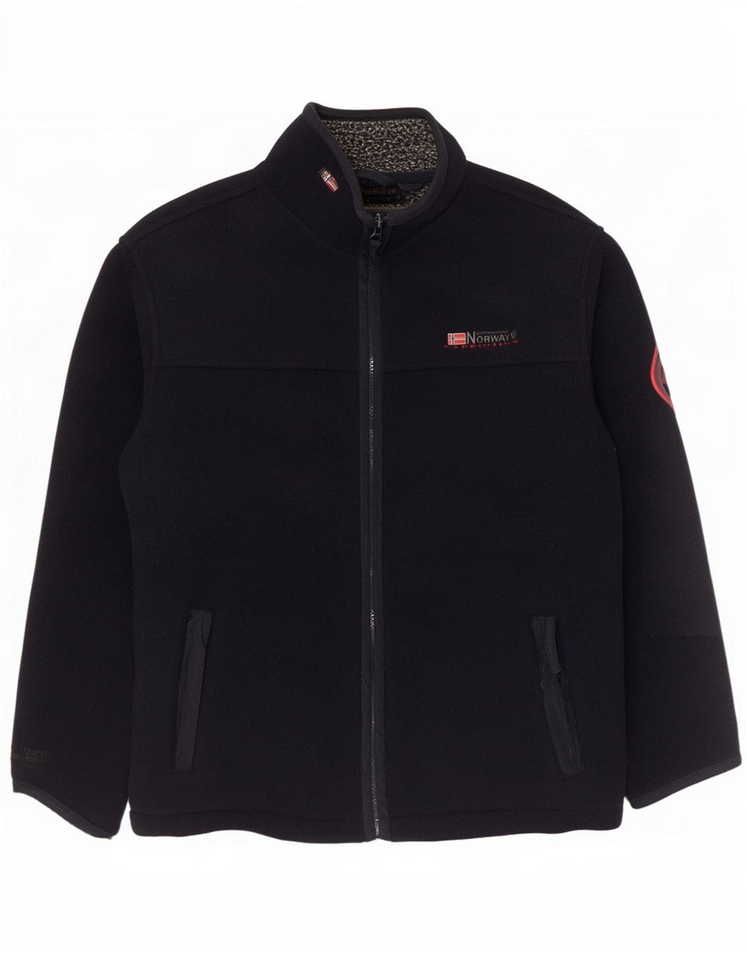 Geographical Norway Herren-Fleecejacke, UK 41, Größe L, Marineblau, Polyester