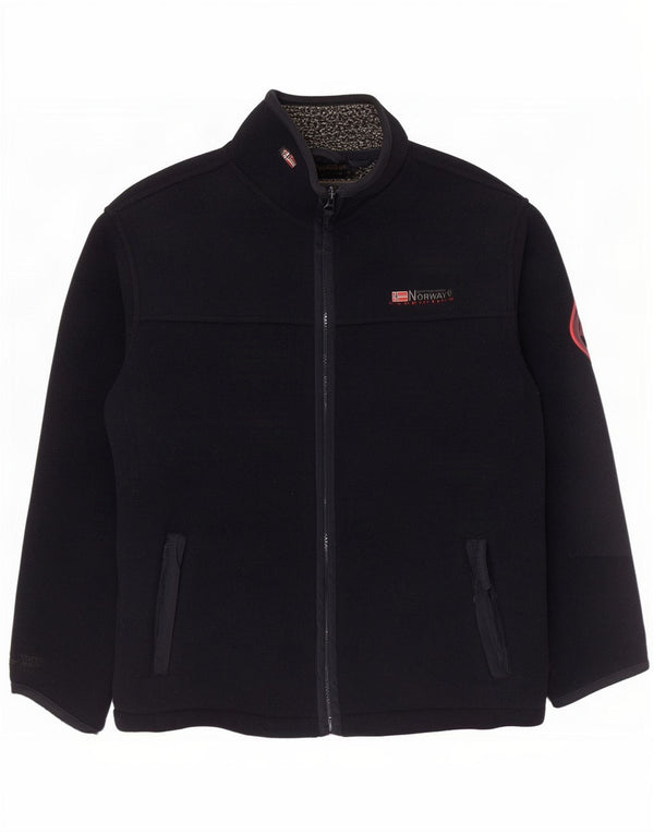 Geographical Norway Herren-Fleecejacke, UK 41, Größe L, Marineblau, Polyester