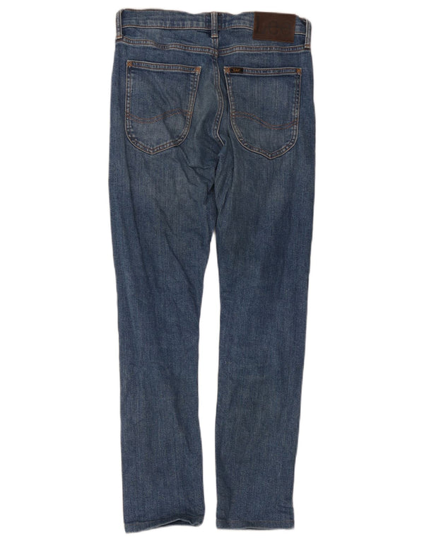 Lee Damen Luke Tapered Slim Jeans W27 L32 Blaue Baumwolle