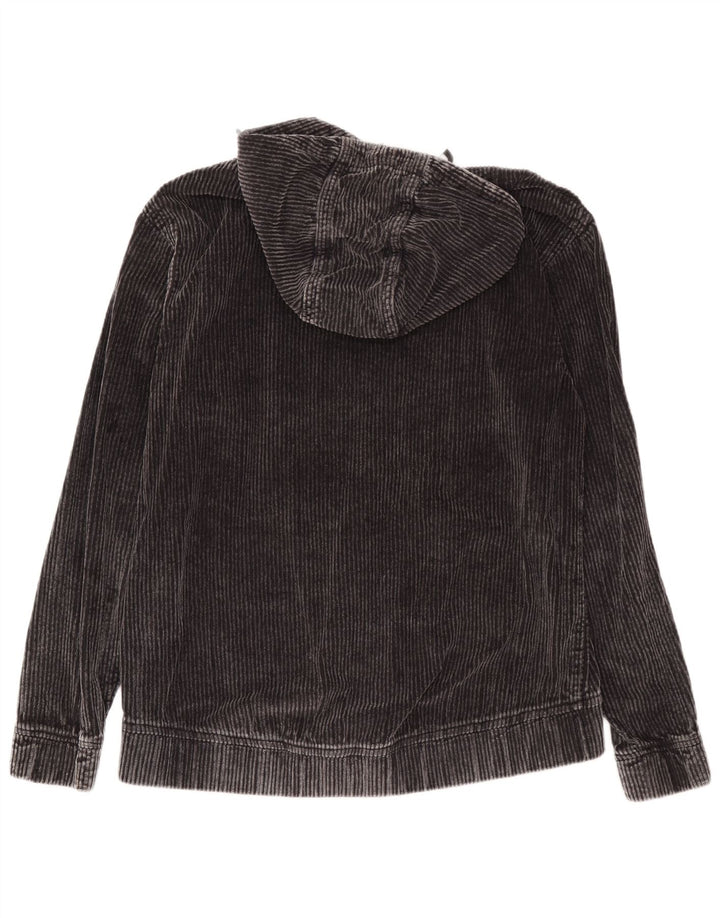 Zara Herren Kapuzenpullover aus mittelgrauer Baumwolle