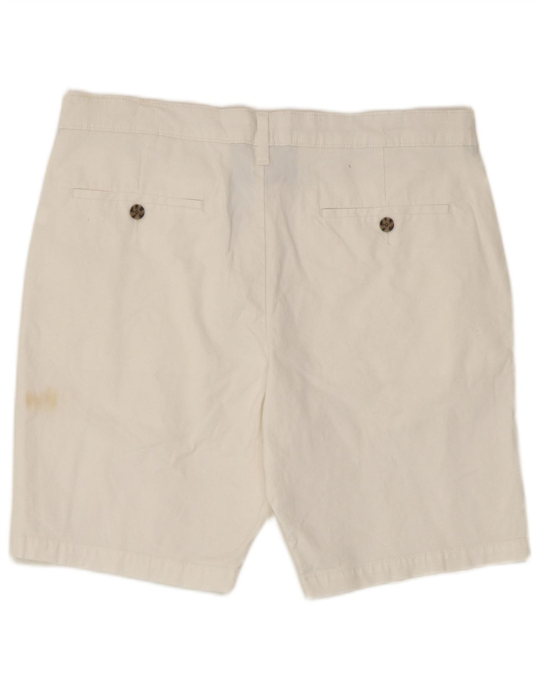 Marks & Spencer Herren-Chinoshorts, W34, Größe L, weiße Baumwolle