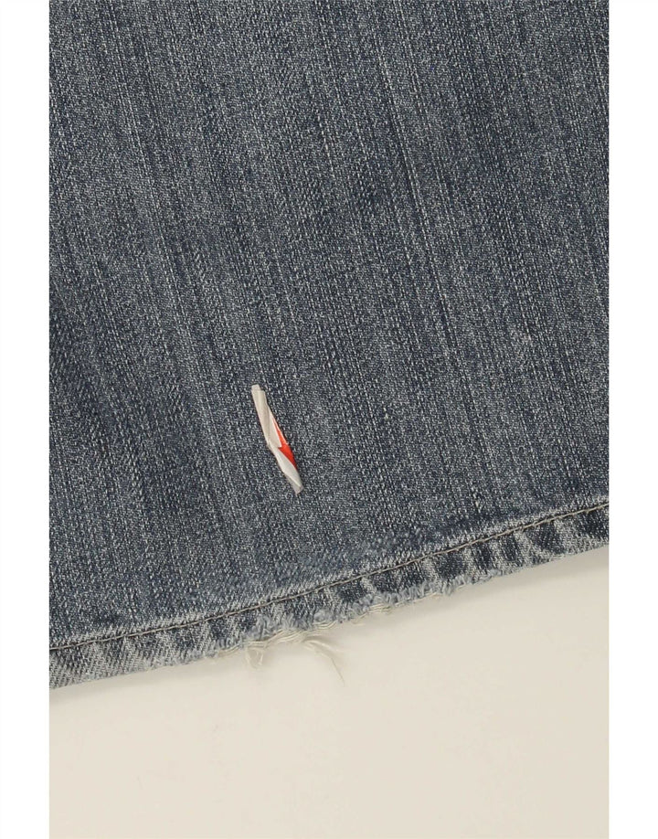 Tommy Hilfiger Damen Manhattan Bootcut Jeans W34 L31 Blaue Baumwolle
