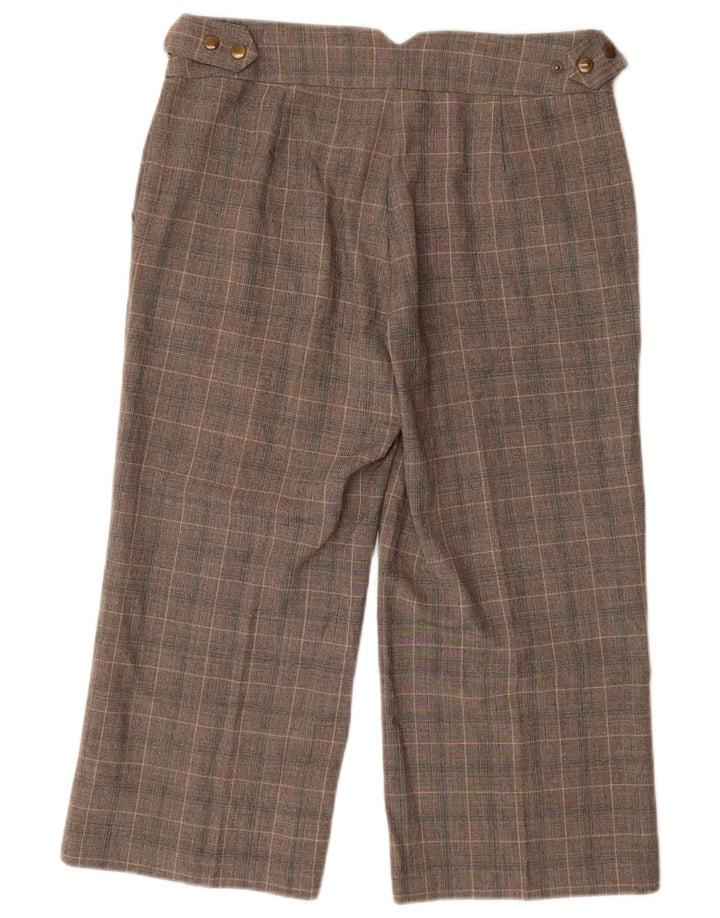 Marks & Spencer Damen Caprihose UK 12 Medium W30 L23 Grau kariert