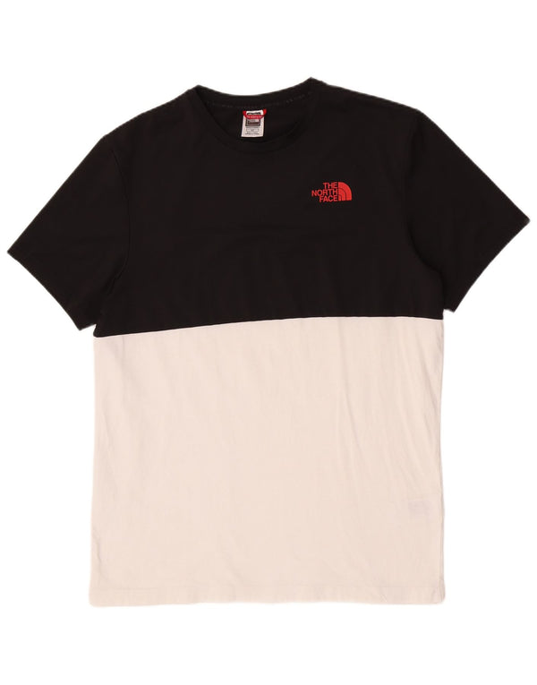 The North Face Herren T-Shirt Top Small Schwarz Colourblock Baumwolle