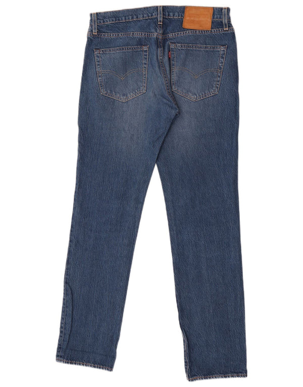 Levi's Damen 511 Distressed Slim Jeans W31 L32 Blaue Baumwolle