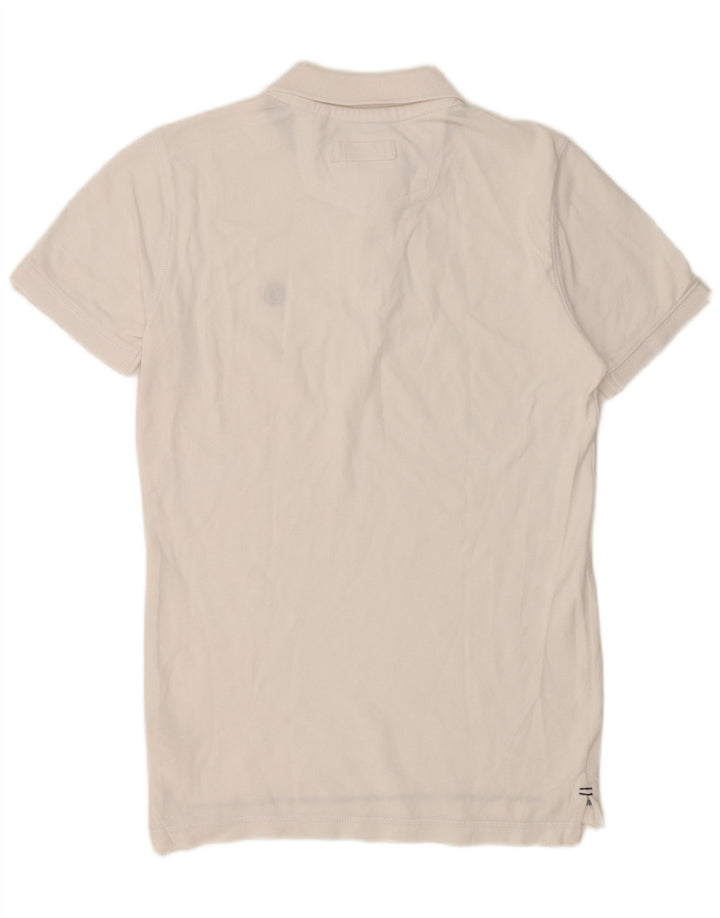 Fat Face Herren Poloshirt XS Weiße Baumwolle