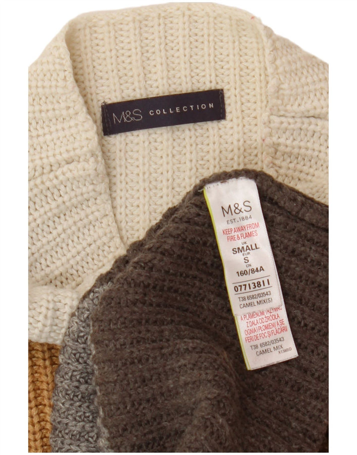 Marks & Spencer Rollkragenpullover für Damen, Gr. 10, Größe S, Mehrfarbig