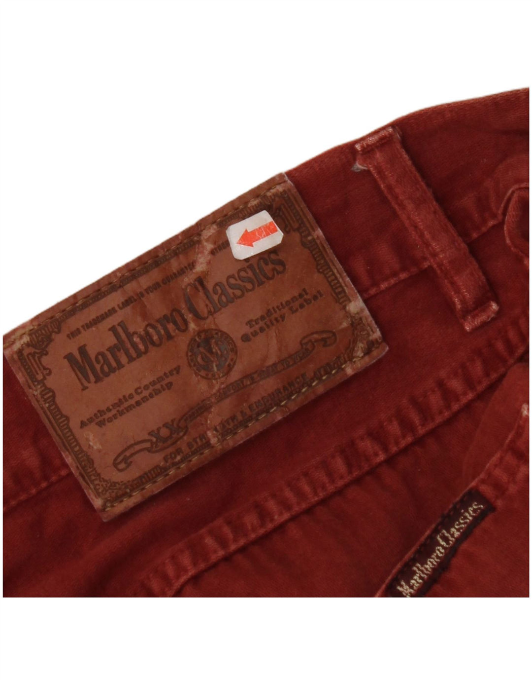 MARLBORO CLASSICS Gerade Freizeithose für Herren, W33, L29, Kastanienbraun, Baumwolle