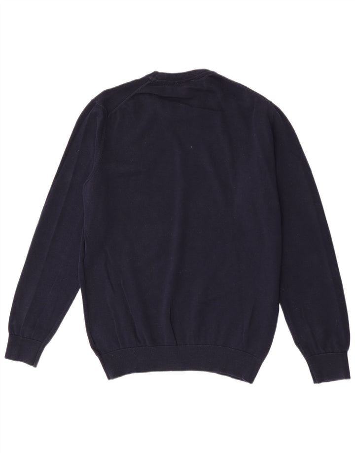 Lacoste Herren-Pullover mit Rundhalsausschnitt, reguläre Passform, Größe 5, Marineblau