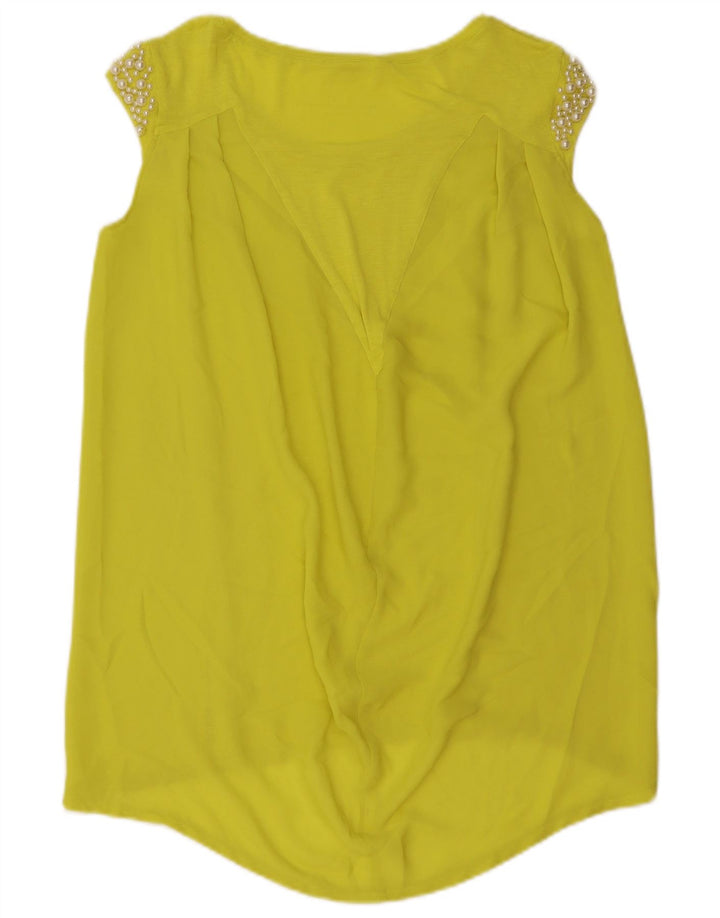 Guess Ärmelloses Tunika-Kleid für Damen, UK 14, Mittelgelb