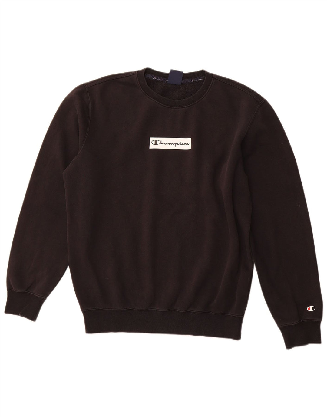 CHAMPION Herren-Sweatshirt mit Grafik, mittlere schwarze Baumwolle