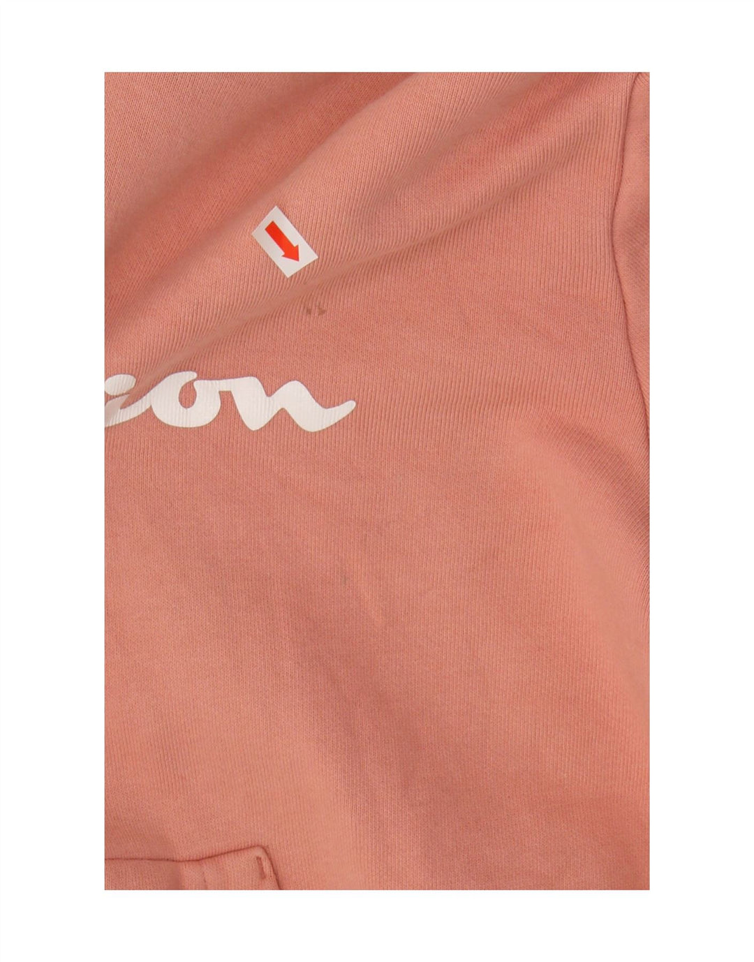 Champion Damen Graphic Hoodie Pullover UK 10 Small Orange