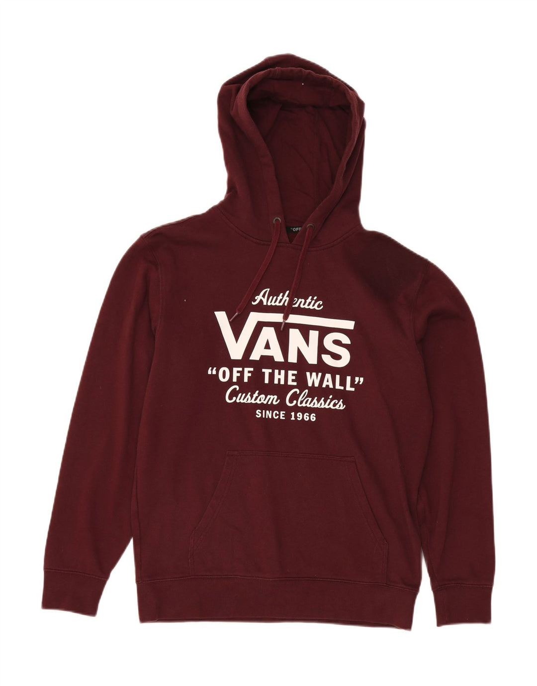 VANS Herren Graphic Hoodie Pullover Kleine Burgunderrote Baumwolle