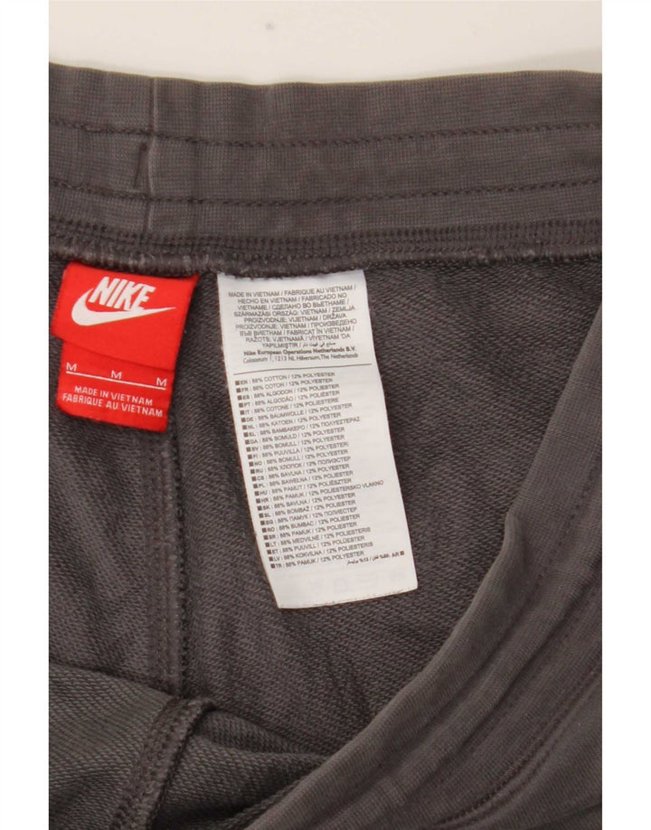 Nike Herren-Sportshorts mit Grafik, mittelgraue Baumwolle