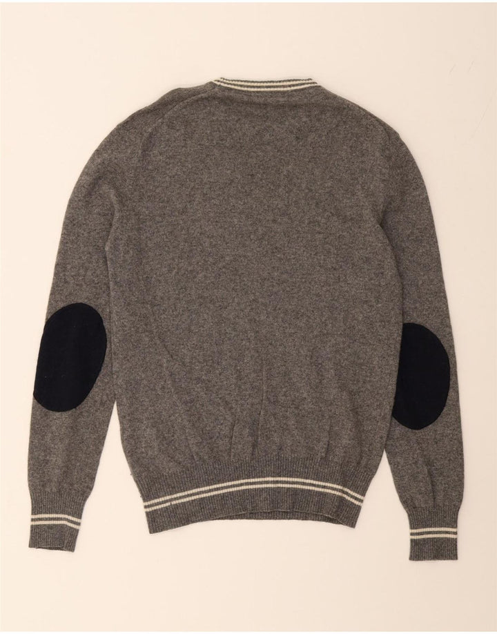 NORTH SAILS Mens Crew Neck Jumper Sweater Small Grey Wool Vintage North Sails and Second-Hand North Sails from Messina Hembry 