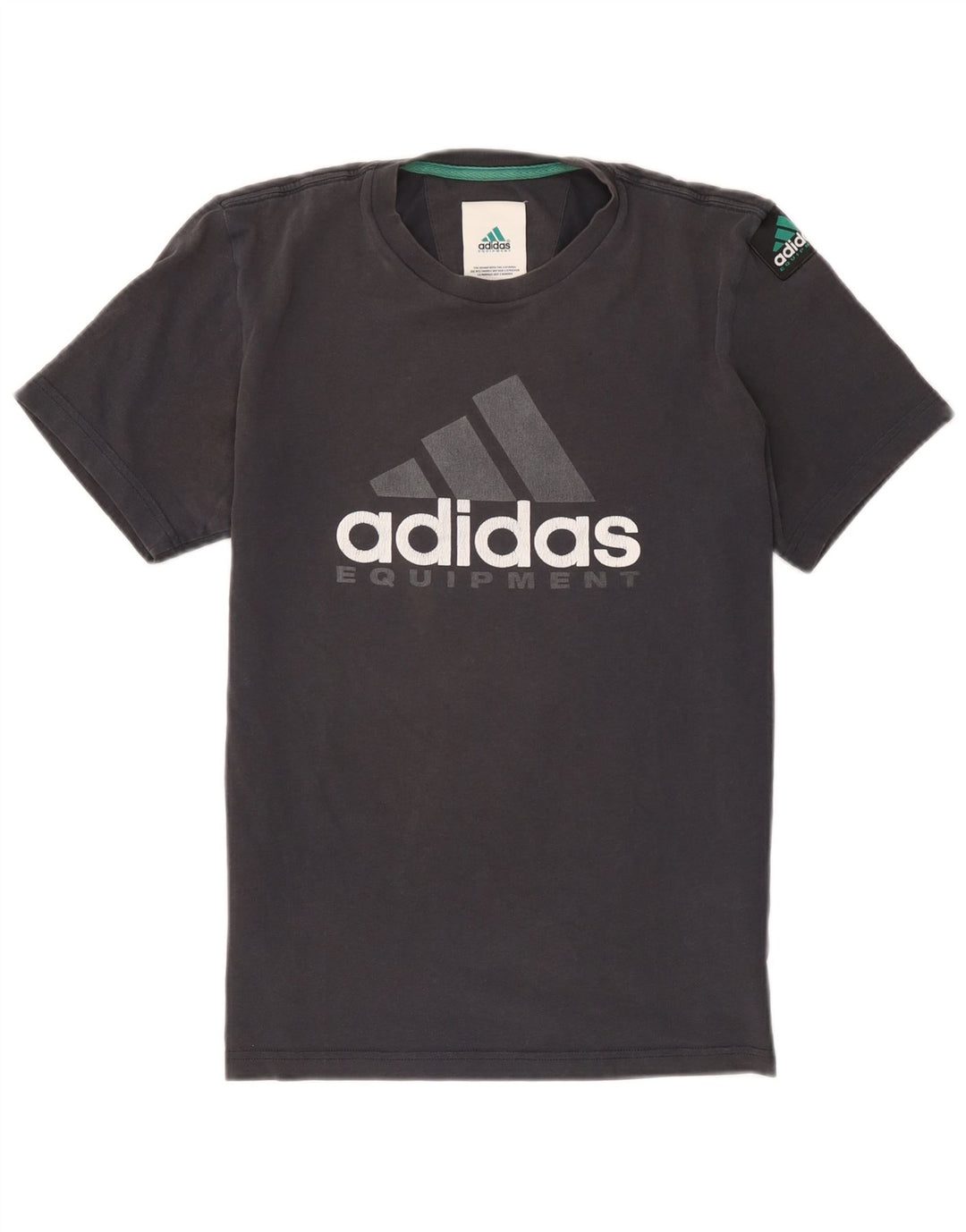 Adidas Herren Grafik T-Shirt Top Small Grau Baumwolle