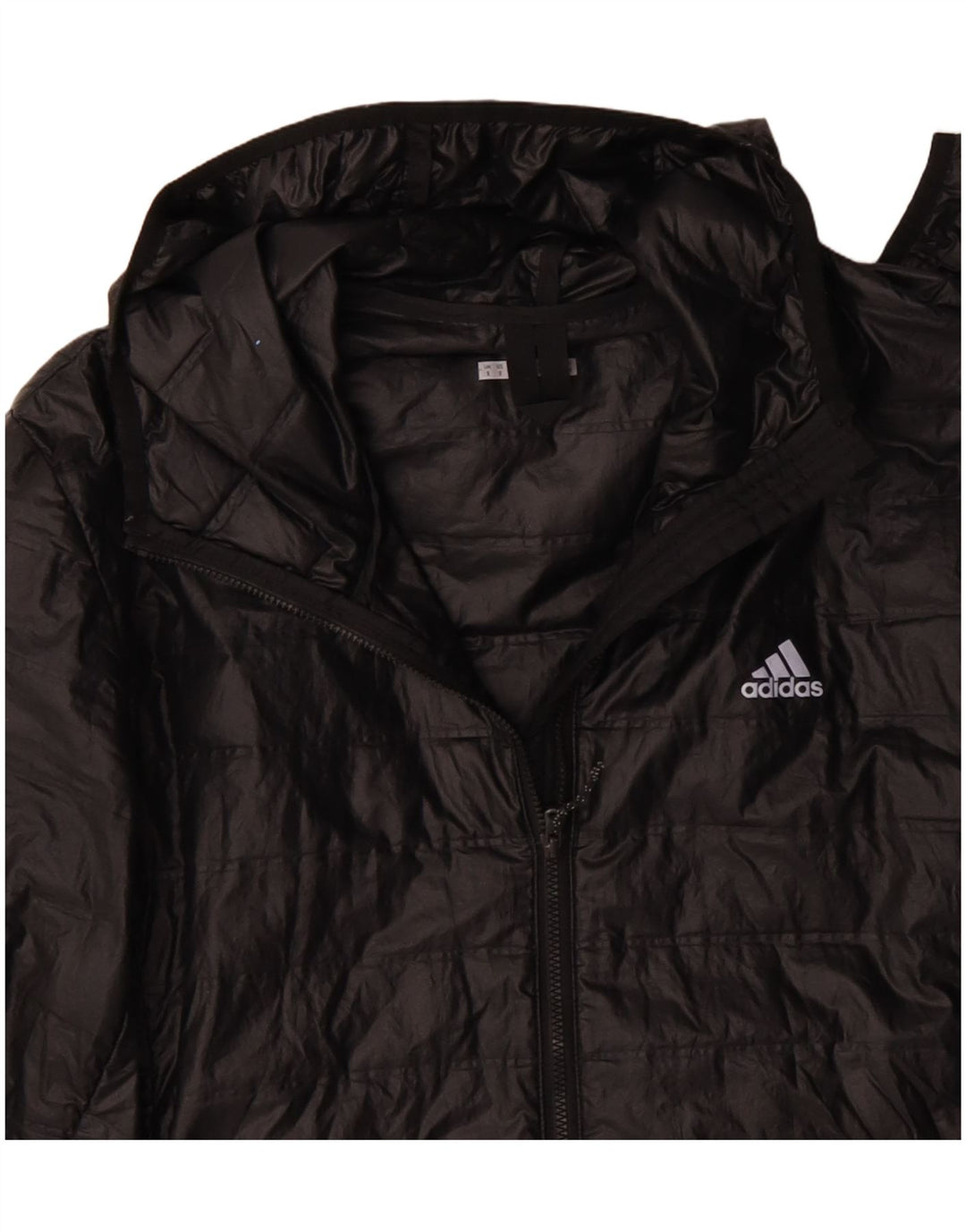 Adidas Herren Bomberjacke mit Kapuze UK 36 Small Schwarz Polyester