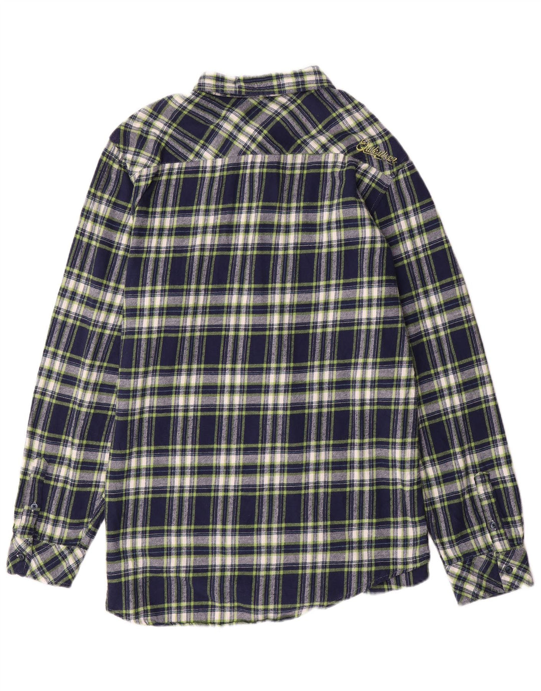 QUIKSILVER Herren-Flanellhemd XL, marineblau, kariert, Baumwolle