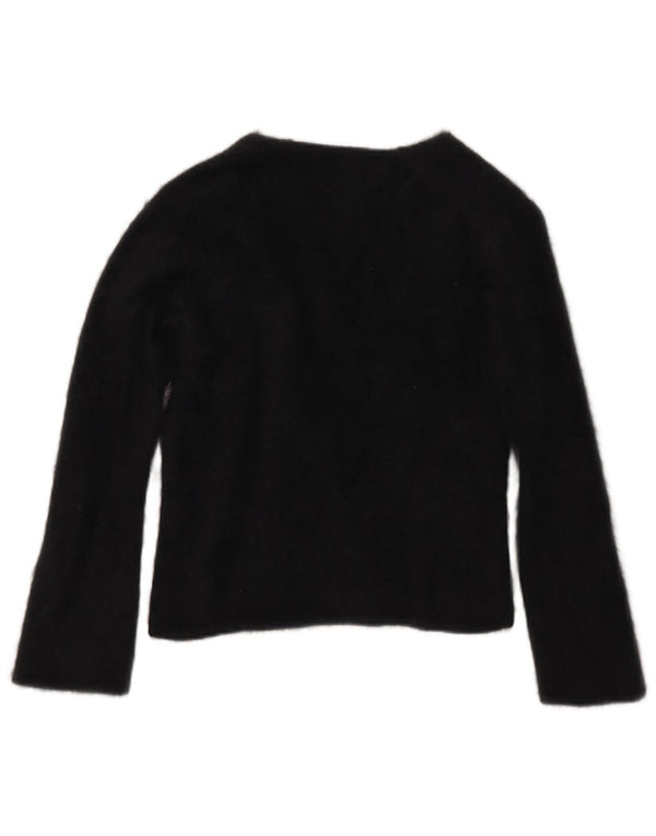 Monsoon Damen Pullover Pullover UK 12 Medium Black Angora